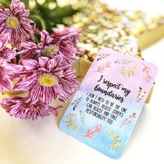 Sunny Present Less Anxiety Affirmation Cards – 45 Beautifully Illustrated…