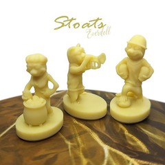 BEIGE Stoats 8pcs | Everdell Mistwood Expansion Unofficial Upgrade, Frog, Rabbit