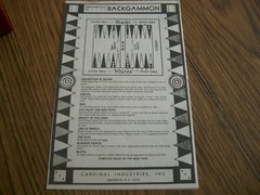 backgammon magnetic by cardinal in original box complete 107m 1970’s vintage