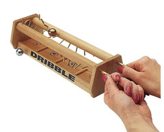 Old School Puzzle EDC by Bits & Pieces Marble Wood Skill Toy Gift Metal Ball