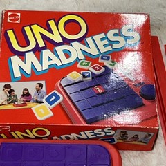 Mattel UNO Madness Board Game Strategy Theme Easy Instructions Ages 7+ 2-4