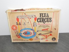 Vtg 1965 Mattel FLEA CIRCUS Magnetic Acrobatic Action Board Game *Read discrip.