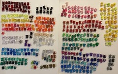 450 Piece Lot – GoGoS CRAZY BONES – Eggy, Aliens, Glitter, Jaws, Clear, Etc