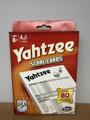 Hasbro Gaming Yahtzee Score Cards 80 Score Card Replacement Pack New Official