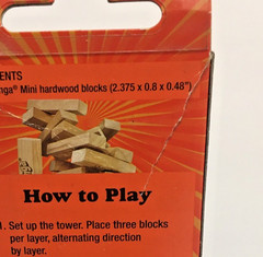 Jenga 6″ Mini Game Hardwood Blocks Pocket-Sized Family Party Hasbro – Wood Toy
