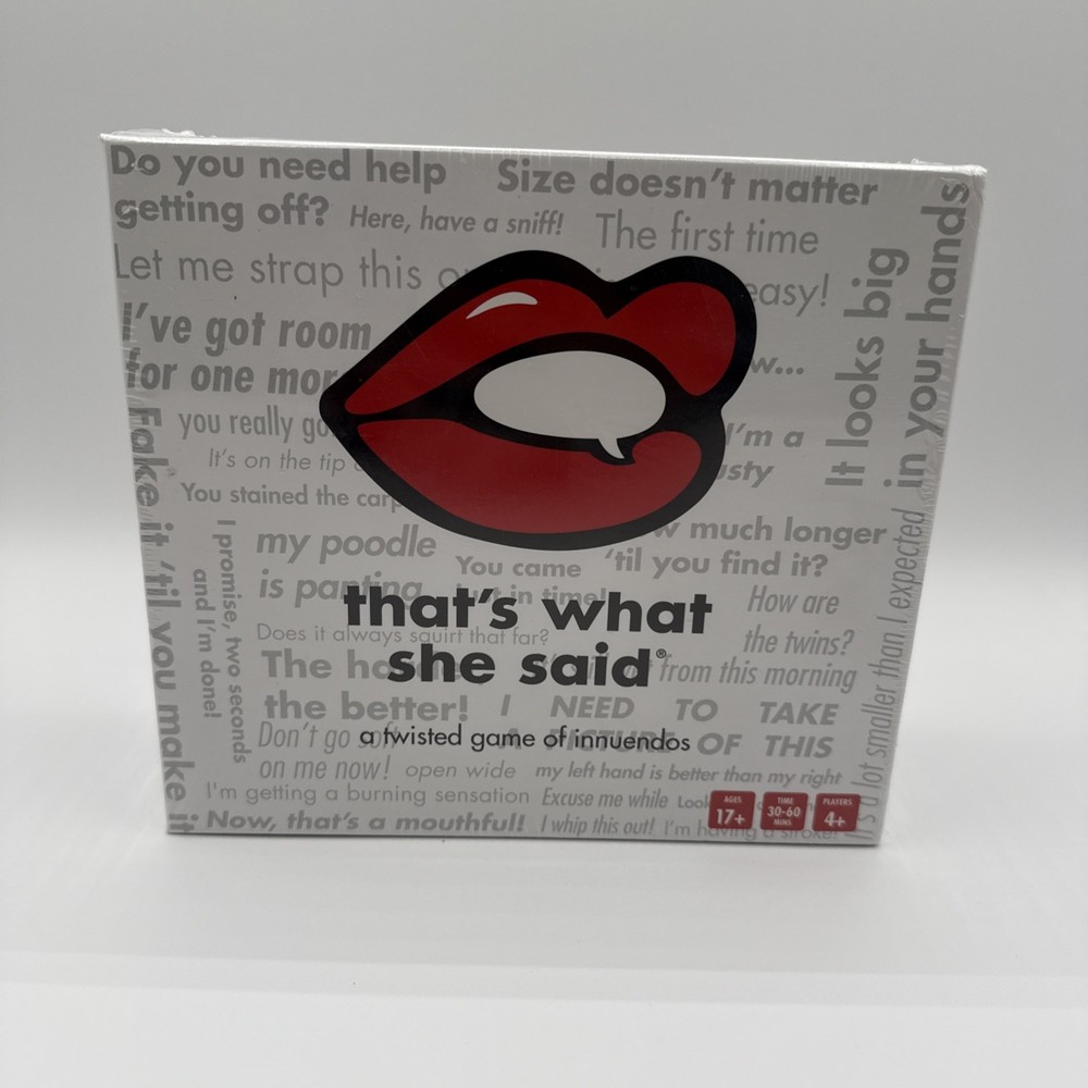 That’s What She Said Game A Twisted Game Of Innuendos New In Box Sealed