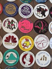 Lot Of 147 Original 90s Pogs All Hawaiian Milk Caps Advertising + W/ Trov Case