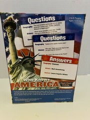 WHO KNOWS AMERICA Fast Fact Family Trivia Game By Playmonster LLC New In Box