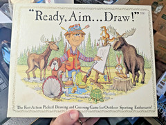 READY, AIM… DRAW! Drawing Board Game 100% READY to PLAY 1988 VINTAGE