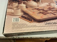 Milton Bradley 1989 #4034 Scrabble Deluxe Edition Board Game Complete Turntable