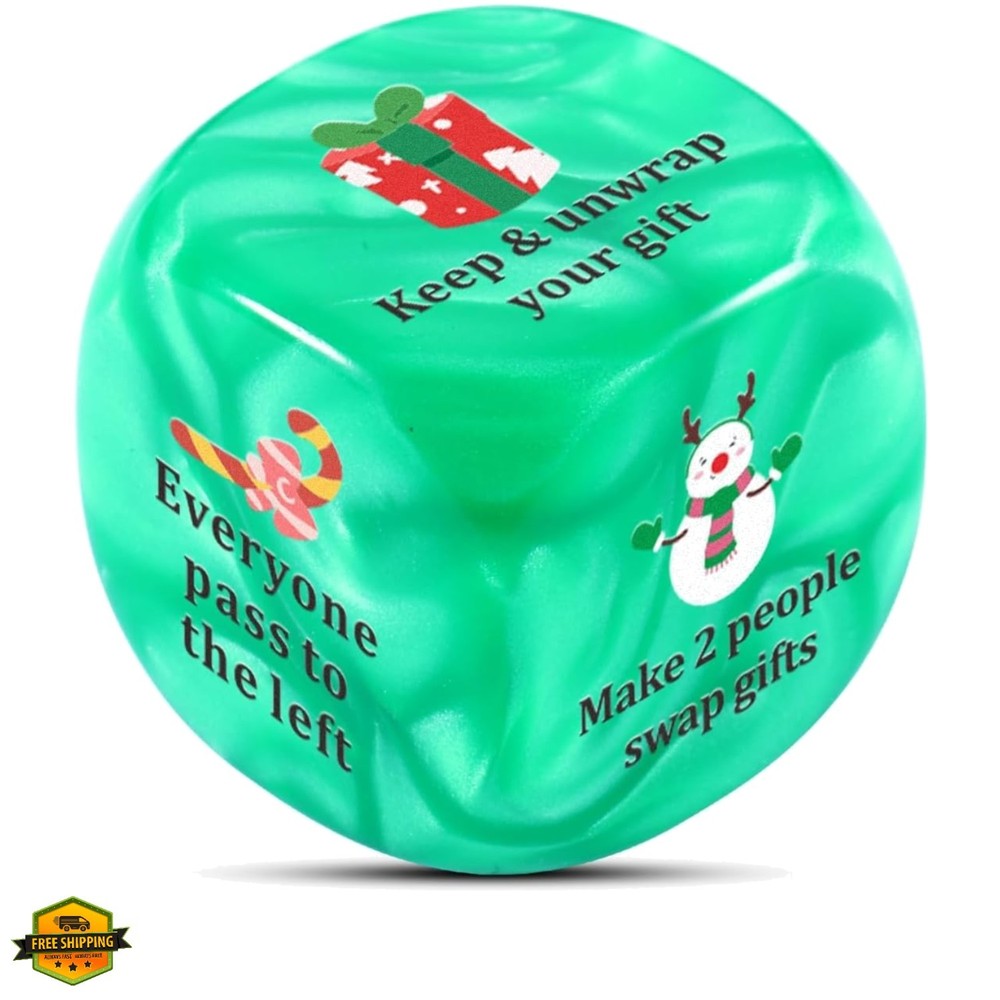 Santa Swap Gift Exchange Dice Christmas Party Games Gift for Families Exchang…