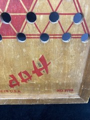 Vintage Hop Ching Chinese Checkers Game Board J. Pressman Co. NY 2729