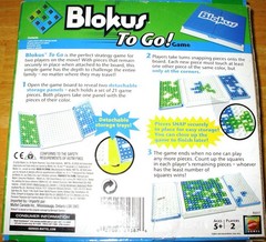 Blokus To Go for 2 Players COMPLETE! Mattel 2009 Storage Trays Travel EXCELLENT!