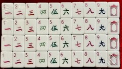 DARK GREEN – 4 Layer Acrylic Mahjong Tiles Full American Set 160 Tiles US SELLER