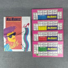 Vintage 1989 Electronic Mall Madness Board Game Milton Bradley Works Incomplete