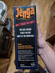 Jenga Neon Pop Hasbro 45 Neon Plastic Blocks Game 6+ New Sealed