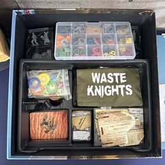 Waste Knights 2nd Ed Board Game Kickstarter All-In Big Box Post-Apoc Complete