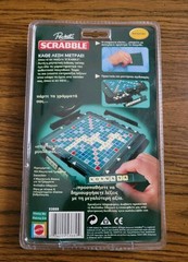POCKET SCRABBLE GREEK PORTABLE MAGNETIC GAME MATTEL GREECE 2006 NEW SEALED HTF