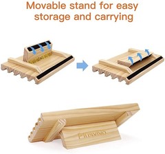 plusvivo Domino Racks with Stand Set of 4, Mexican 10 x 5.5 x 0.79 inches