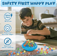 Marble Balance Game, Wobble Marble Stacking Game for Kids 6+, Family Games for K