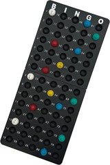 Deluxe Bingo Game Set,Bingo Set Includes Metal Cage,600 Mixed Color Plastic Chip