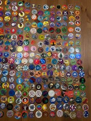 HUGE 1990s POG Collection 400+ Caps Holographic Horror Poison 90’s Collection
