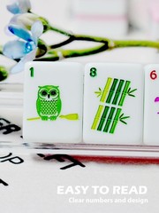 Mahjong Tile Set 1.2’’ 160 Acrylic Engraved 1.2″ x 0.9″ x 0.5″, Pink