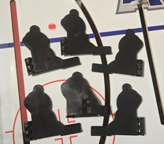 Coleco Table Hockey Players Black Plastic Bases – High Quality – Full and Molded