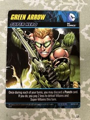 2014 DC Comics Crisis 1 Deck Game Green Arrow Oversize Super Hero Card!