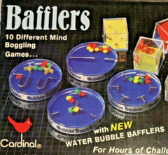 2x Two Red Vintage Cardinal Bafflers Water Puzzles [3″ Inches long each]