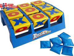 Mattel Games Toss across Game, Beanbag Tic Tac Toe for 2 to 4 Players Ages 5 Yea
