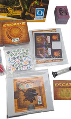 Escape The Curse of the Temple Board Game 2012 Queen Games Modules 1 2 CD Timer