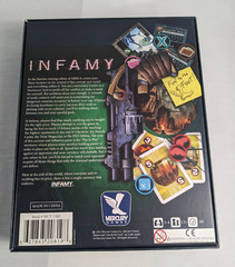 INFAMY Sci-Fi Board Game UNPUNCHED Mercury Games 2013 Travis Chance OOP