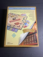 Monopoly Vintage Game Collection Edition Wooden Bookshelf Box ( Complete)
