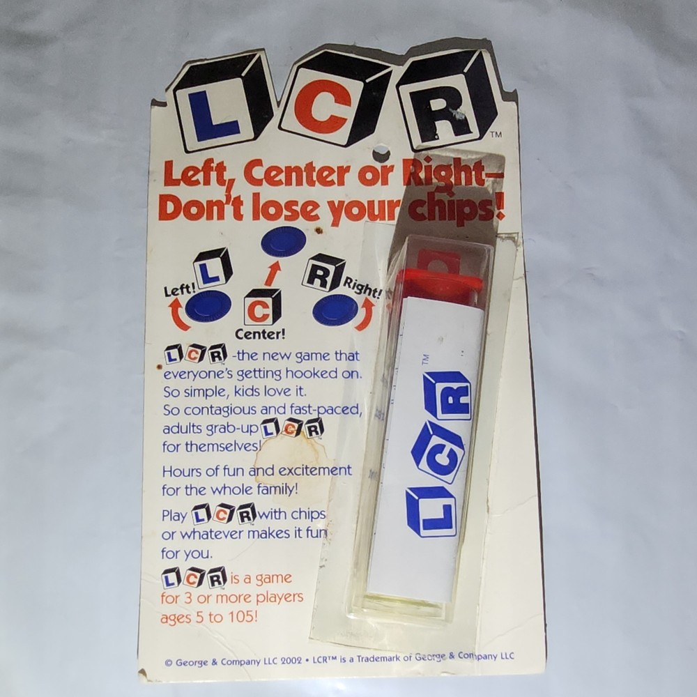 George and Company LCR Left Center Right Complete Dice Game Ages 5+ Strategy