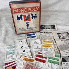 Vintage Monopoly Collection Lot 1930s Parker Bros Sets + 1970s Complete Game