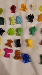 Lot 36 Gogo’s Crazy Bones Various Colors & Series – Satori – Translucent, Used