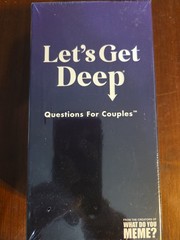 Lets Get Deep Questions for Couples Game Card Game Sealed