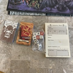 Unused Hero Quest Board Game 1990 Vintage Games Workshop HeroQuest Missing Items