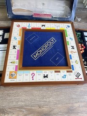 Monopoly Luxury Wooden Edition with Wood Game Board Premium Collectible