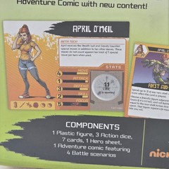 IDW TMNT Shadows of the Past April O’Neil Hero Pack Board Game Expansion New