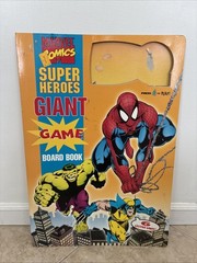 Marvel Comics Super Heroes Giant Game Board Book 1994 By Tormont Missing Pieces