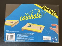 Hasbro Coinhole Table Top Coin Bouncing Party Game Cornhole