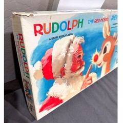Vintage 1977 Rudolph the Red-Nosed Reindeer Cadaco Board Game Complete