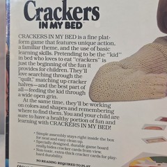 Crackers In My Bed Board Game Parker Brothers Vintage #0487 Sealed, NEW Ages 3-6