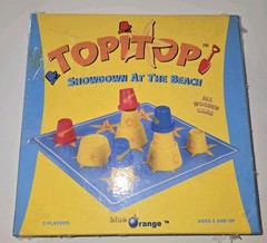 Topitop Wooden Game Blue 2004 Showdown At The Beach Ages 5+ New Sealed FreeS&H