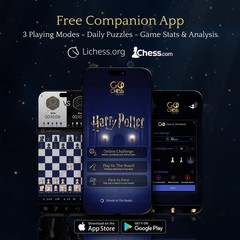 Harry Potter GoChess Mini Smart Electronic Chess Board LED App Online Play NEW
