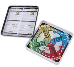 Magnetic travel games, including Sorry!, Connect 4, Trouble, Guess Who