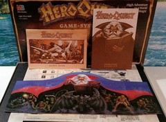 Hero Quest Board Game Milton Bradley -100% complete- 1990