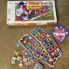 Vintage 1986 Disney All Aboard Game Milton Bradley 100% Complete